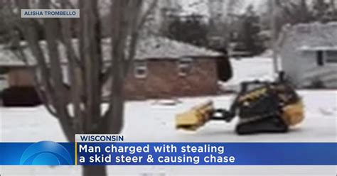 police skid steer chase bathtub|Man steals skid steer, leads police on chase in Fox Valley .